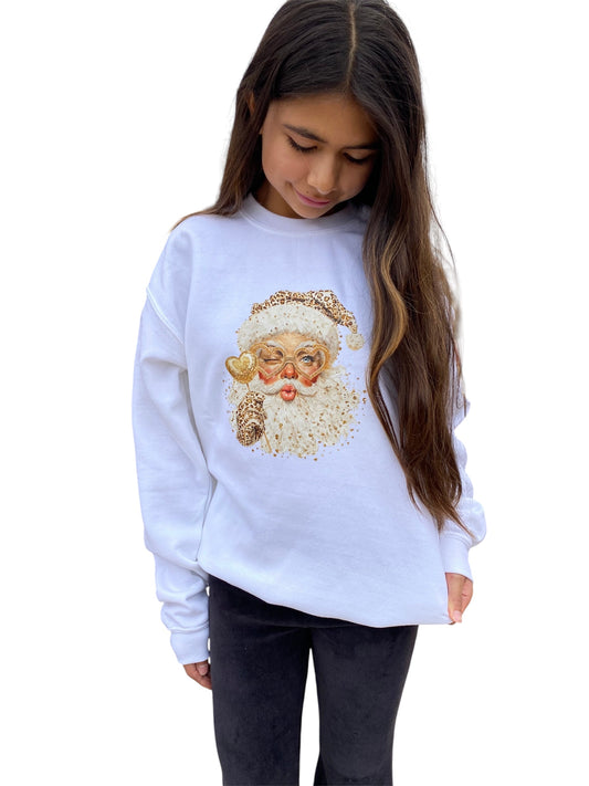 Leopard Santa Sweatshirt