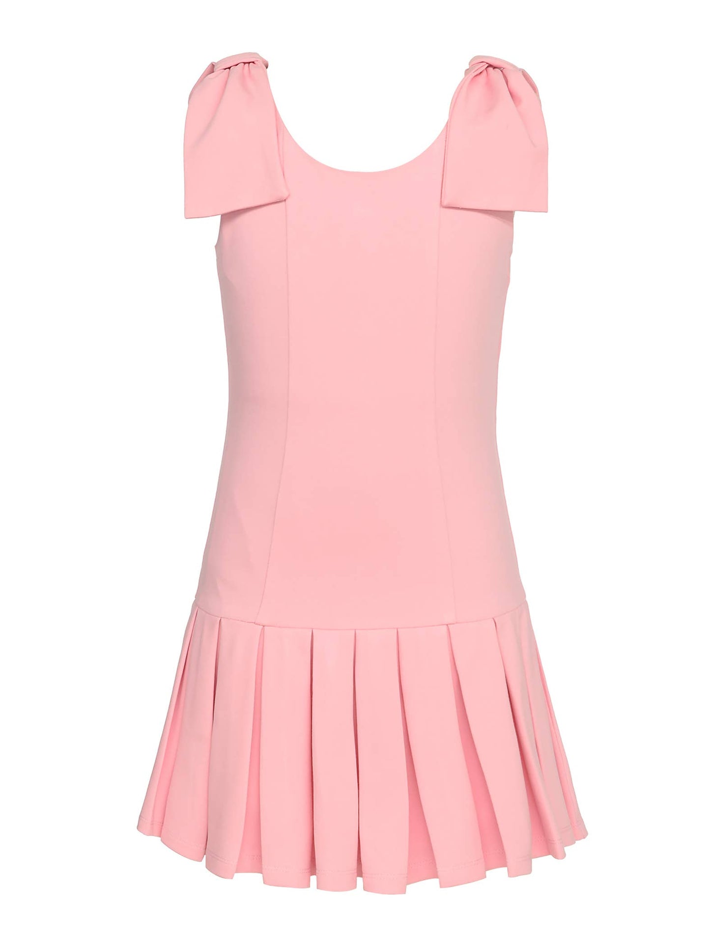 PLEATED DROP WAIST DRESS