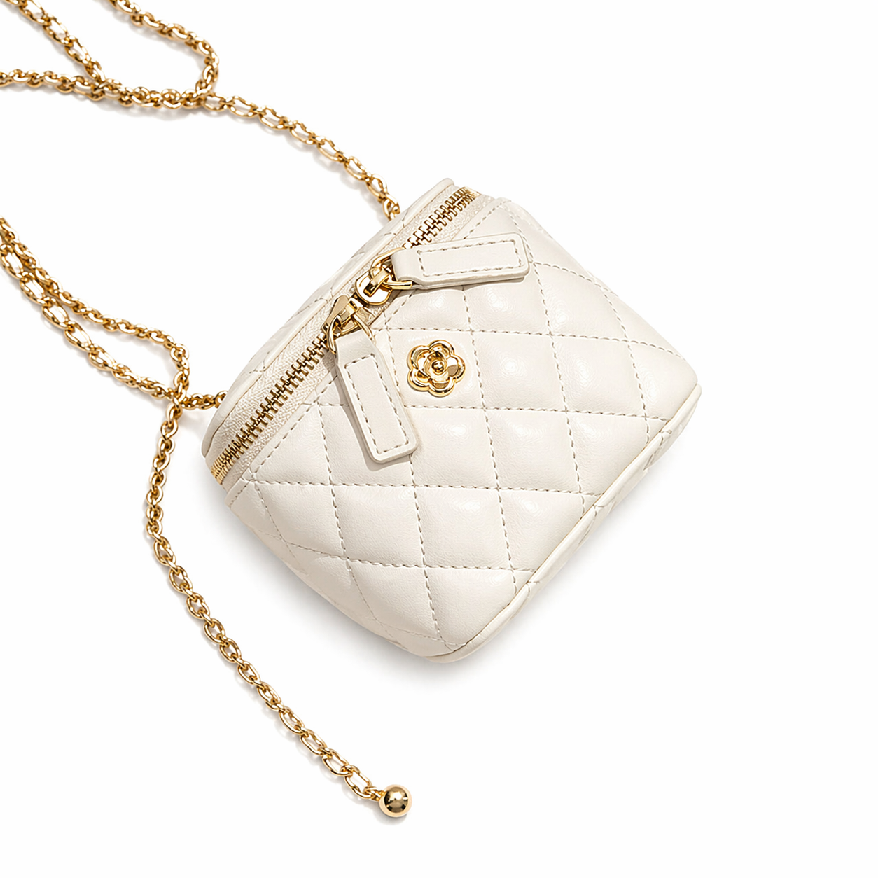 Mini Bucket Bag with Chain