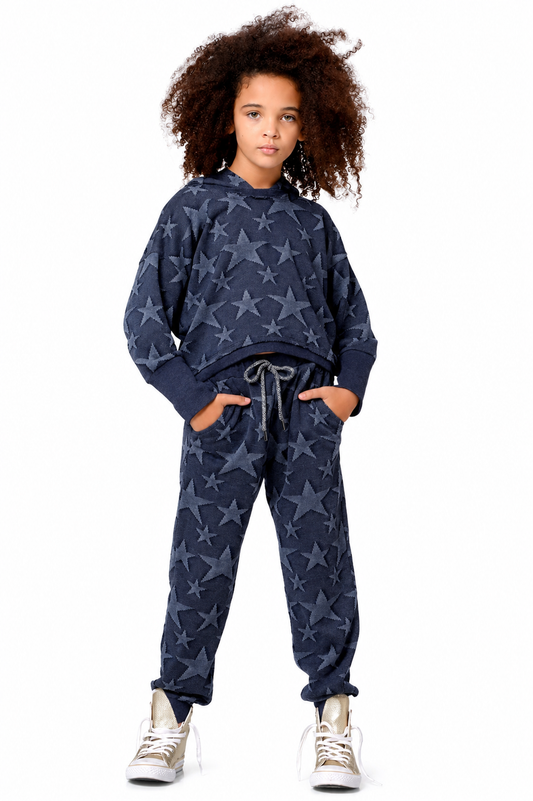 All Over Star Hooded Sweatshirt