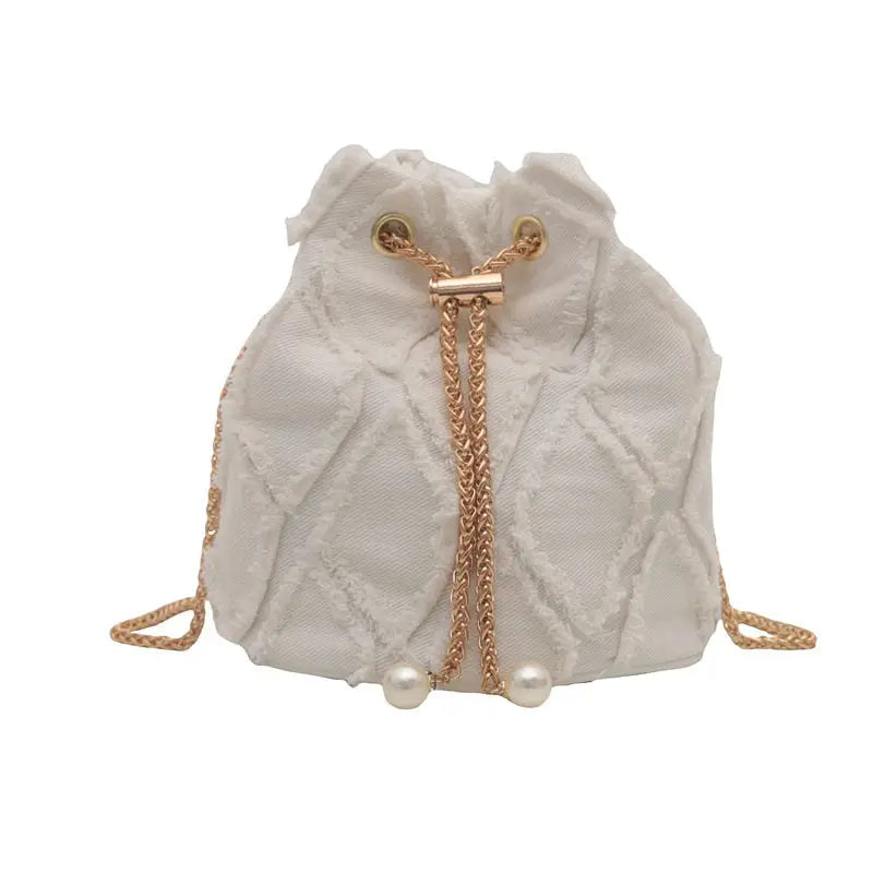 Denim Bucket Bag