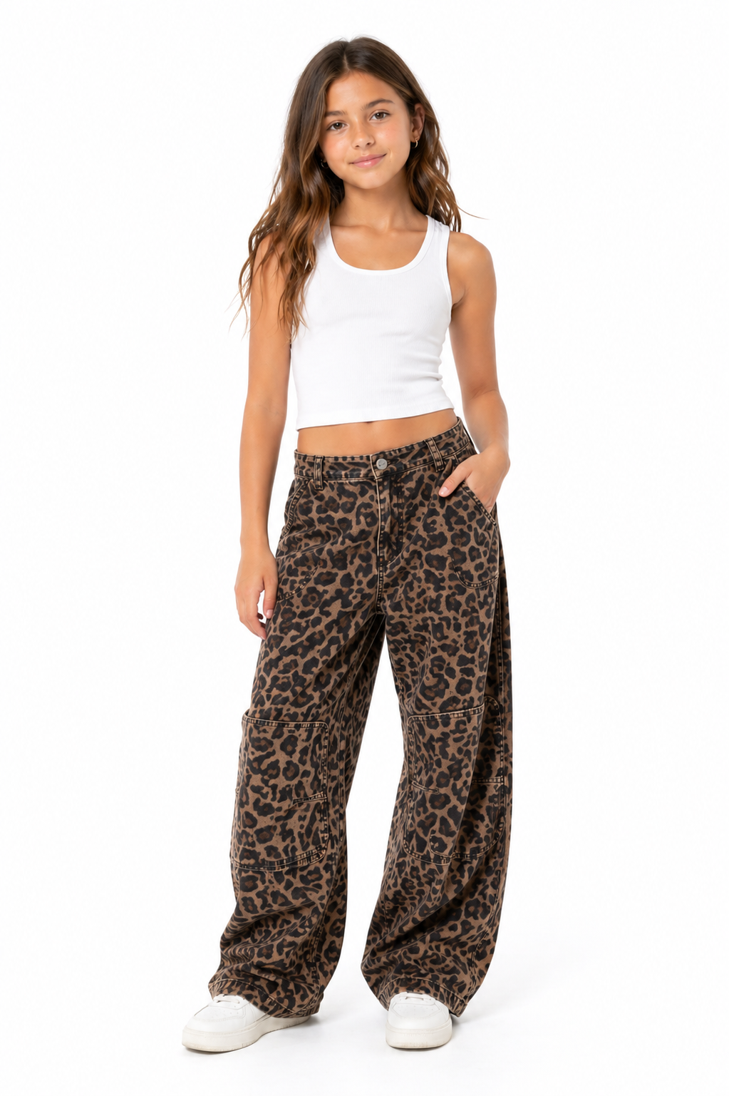 Leopard Cargo Pants