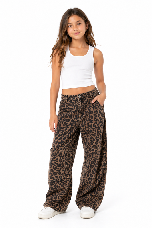Leopard Cargo Pants