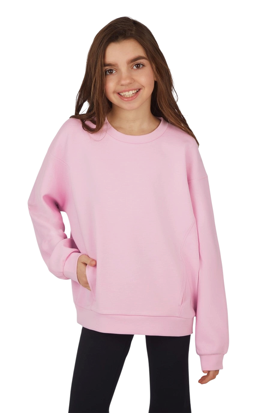 Soft Scuba Zuri Crew Neck Everyday Sweatshirt