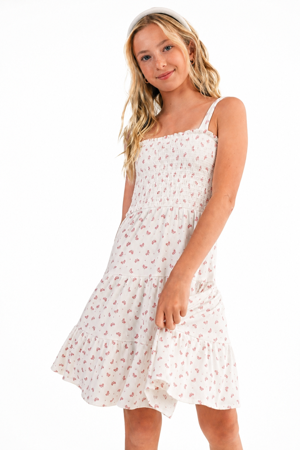 Smocked Tiered Dress