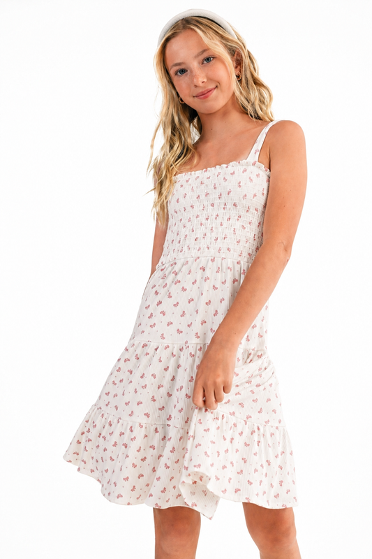 Smocked Tiered Dress