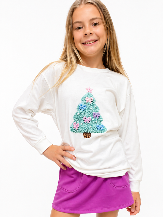 Knit Christmas Tree T-shirt
