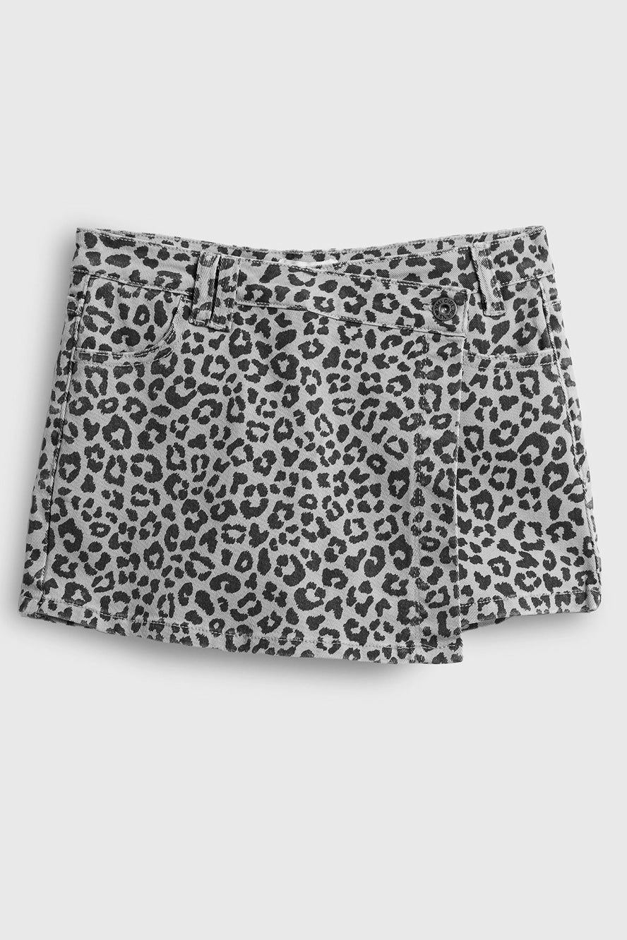 Asymmetrical Print Skort